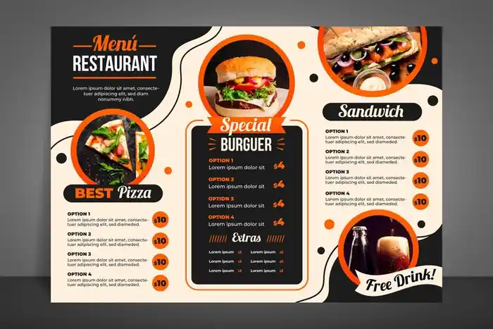 I can I will do an amazing menu design, food menu, restaurant menu design