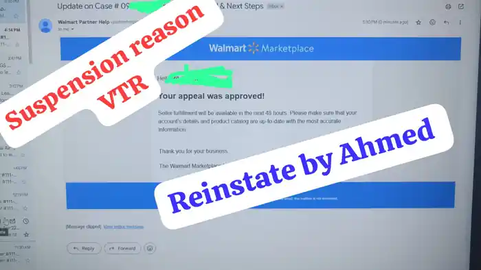 I can Walmart seller account all types of suspension services available.
