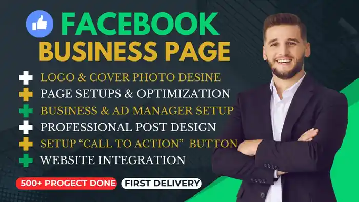 I can I will facebook business page create and setup, social media page