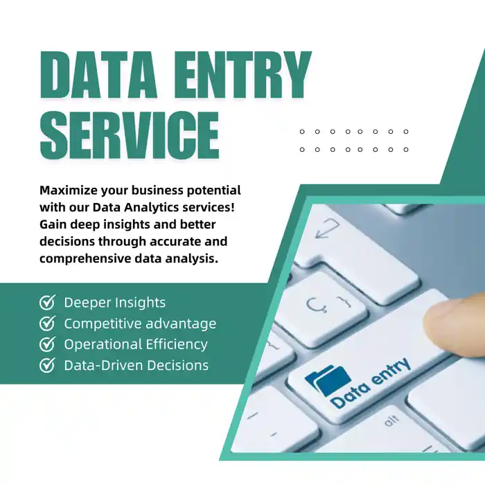 I can do any type of data entry survice