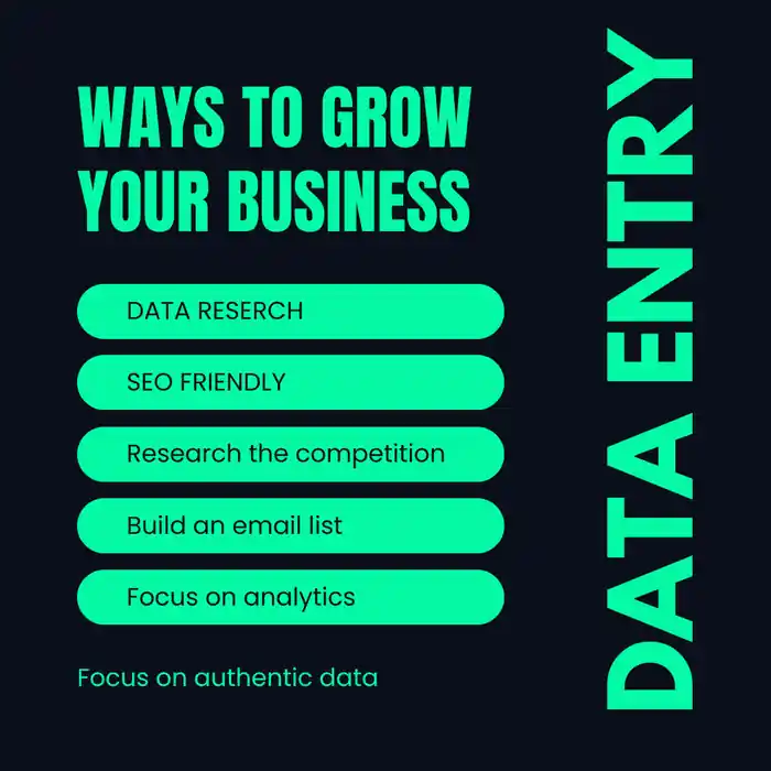 I can do any type of data entry survice