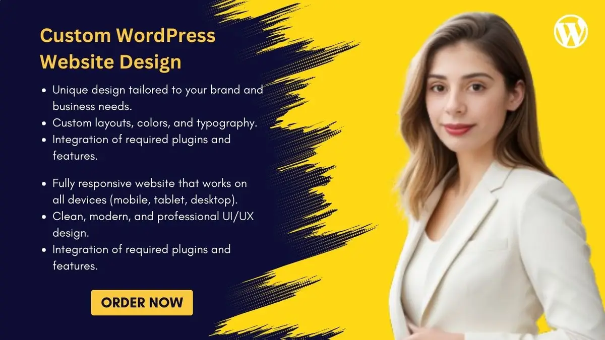 I can Custom WordPress Website Design