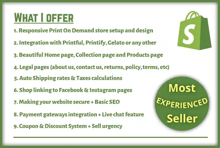 I can develop an automated Shopify Print on Demand Store