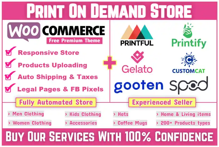 I can develop automated print on demand woocommerce store