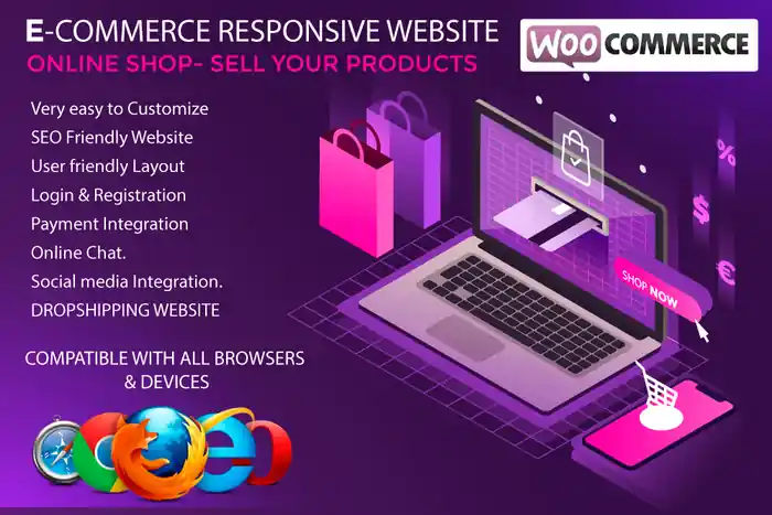 I can create, woocommerce website | online store | Ecommerce
