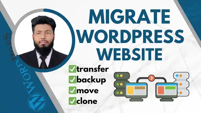 I can migration, move, clone, backup, migrate wordpress website to new host
