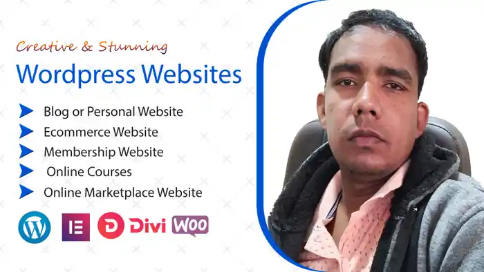 I can create a complete wordpress website with awesome design