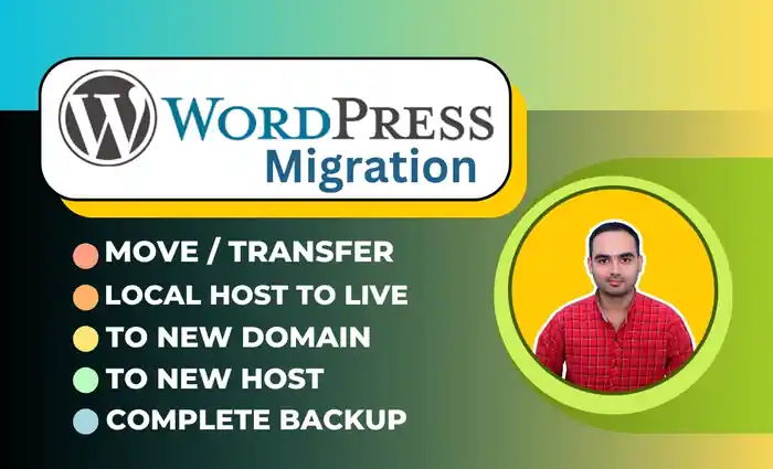 I can I will do wordpress migration, wordpress backup, migrate wordpress in 