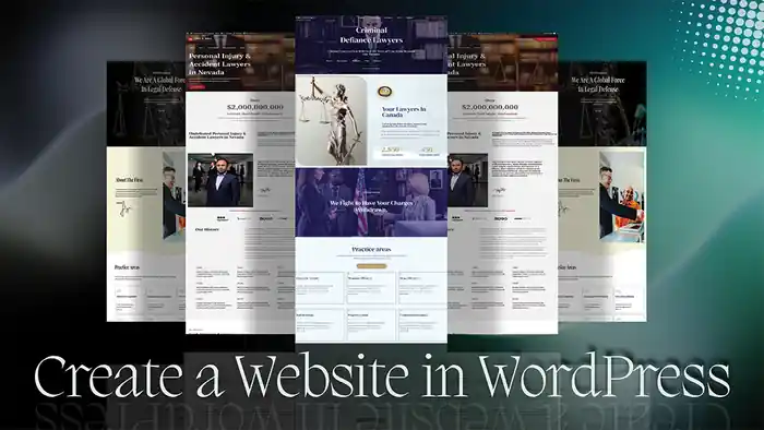 I can do attorney, lawyer, and law firm website design in WordPress