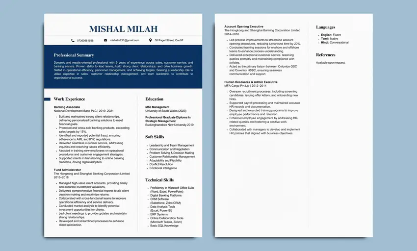 I can write & design professional resume & cover letter