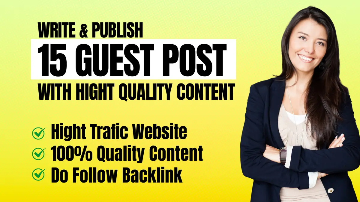 I can write and publish high da guest post with seo dofollow high authority