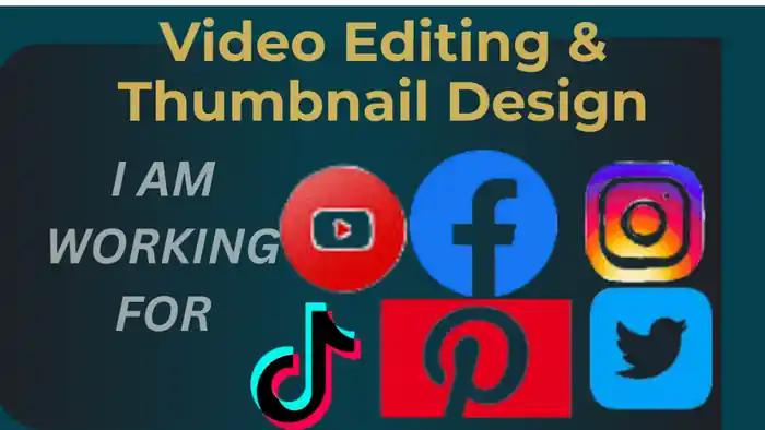 I can Do Video editing and thumbnail design