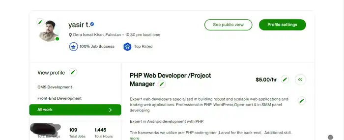 I can provide work in wordpress development