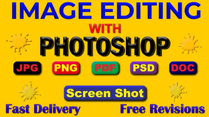 I can edit, crop, rsize, remove background of your images