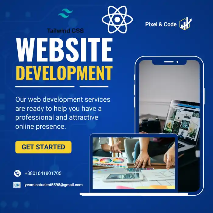 I can build react js website with tailwind CSS