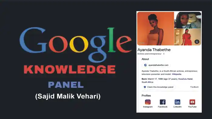 I can create google knowledge panel or knowledge graph