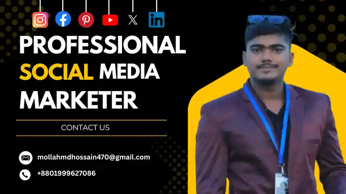 I can Expert social media marketing specialist to grow your brand
