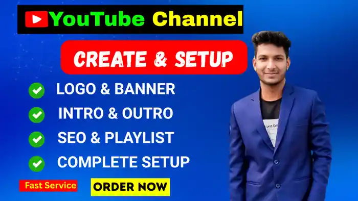 I can create and setup complete youtube channel for channel monetization