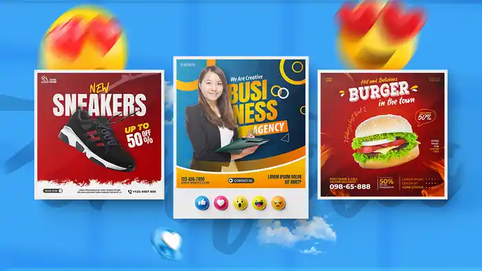 I can I will design attractive instagram post, facebook post and cover