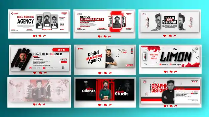 I can design professional facebook cover photo banner