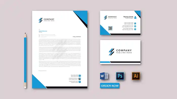 I can make business card and ms word editable Letterhead design