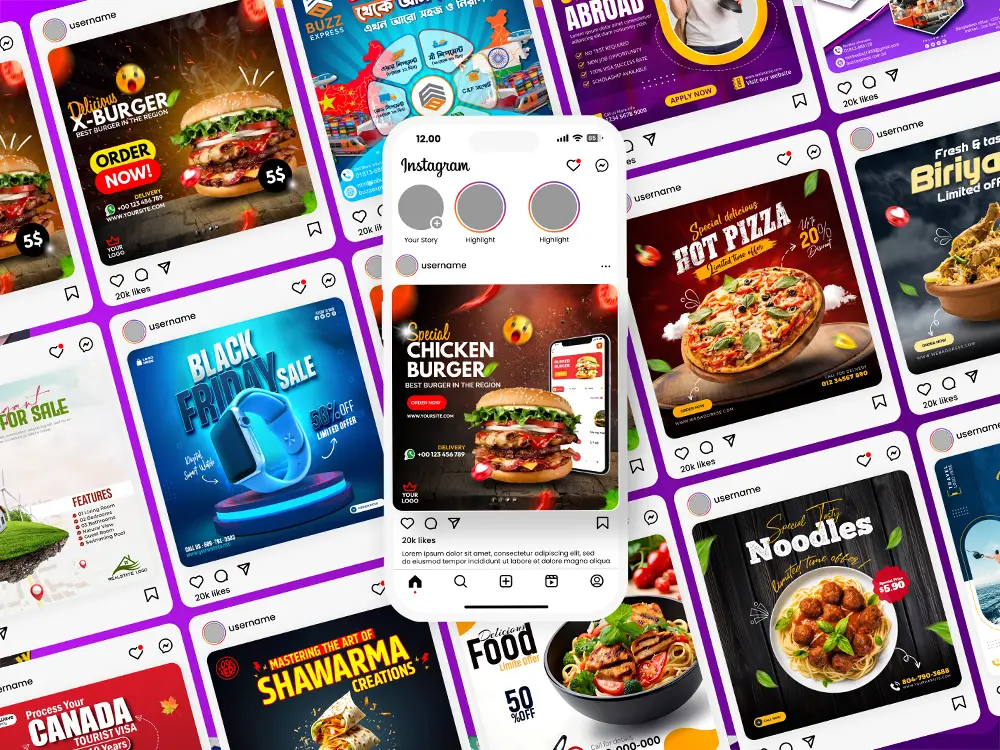 I can design custom Facebook ads, Instagram ads or posts