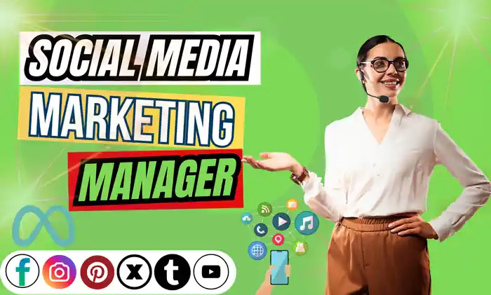 I can be your social media marketing manager, content creator,organic growth