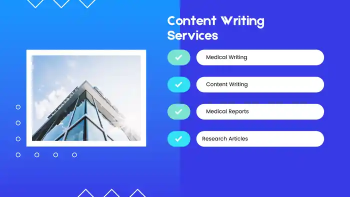 I can do Medical Writing, Content & Copy Writing and Scientific Research