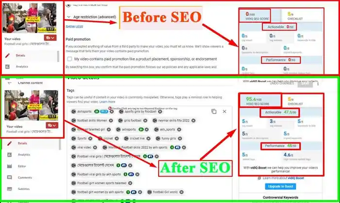 I can optimize your YouTube Video SEO For Top Ranking as a channel manager