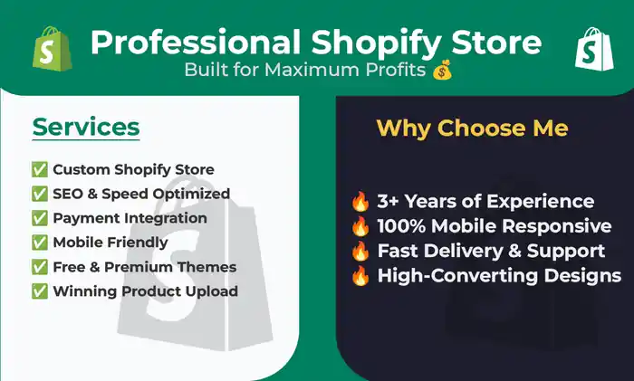 I can Build a Custom Shopify E-Commerce Store & Dropshipping Website