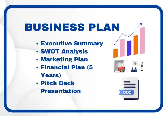 I can create a business plan with marketing, financial models and presentati